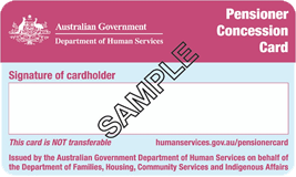 Centrelink Pensioner Concession Card